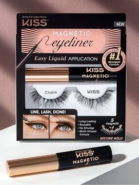 KISS Magnetic Eyeliner False Lashes “Charm”
